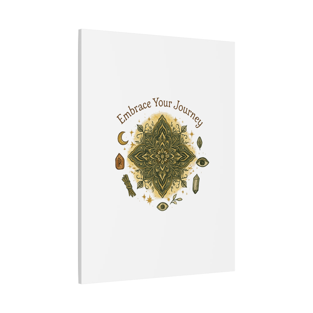 Embrace Your Journey Mandala Canvas | Matte Stretched Wall Art