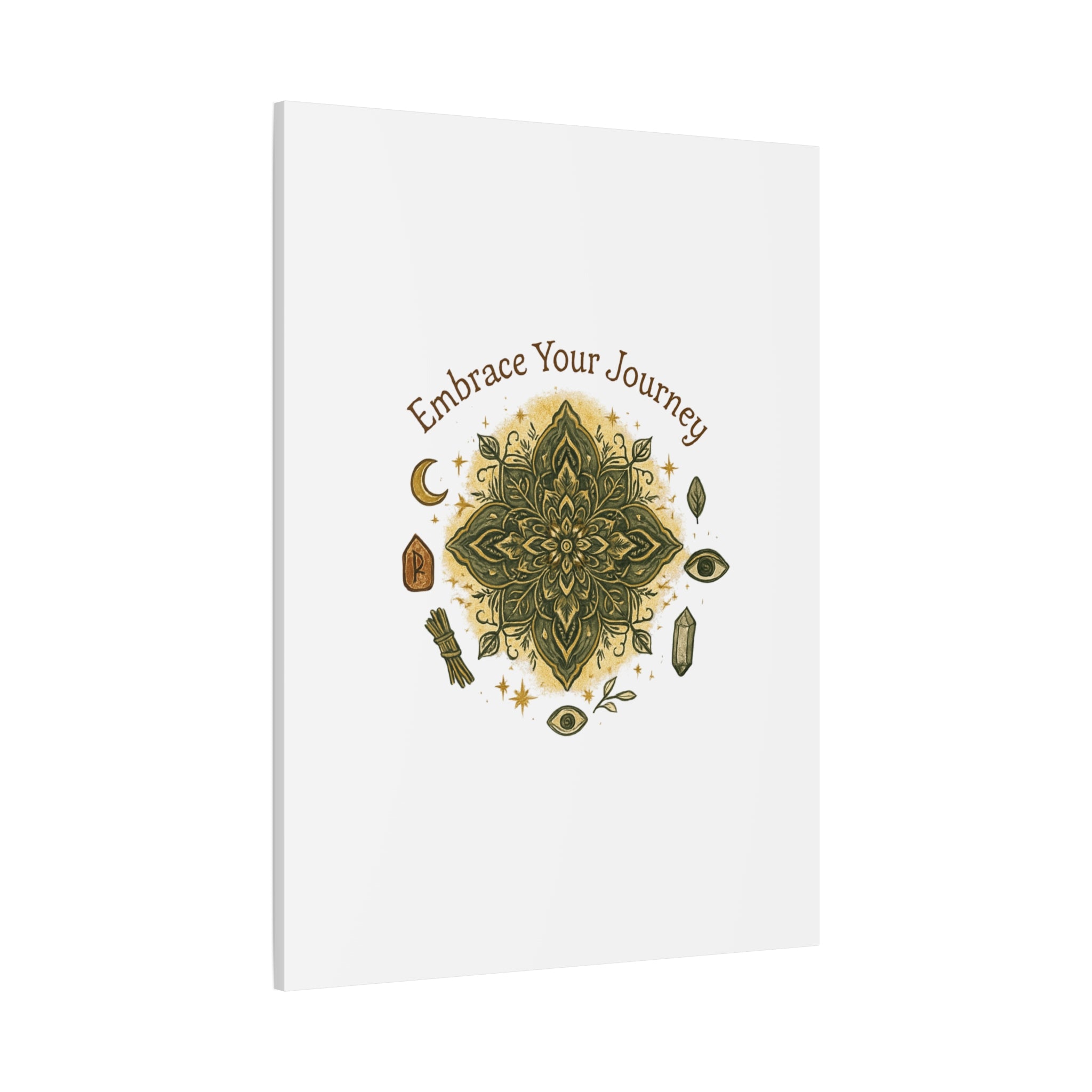 Embrace Your Journey Mandala Canvas | Matte Stretched Wall Art