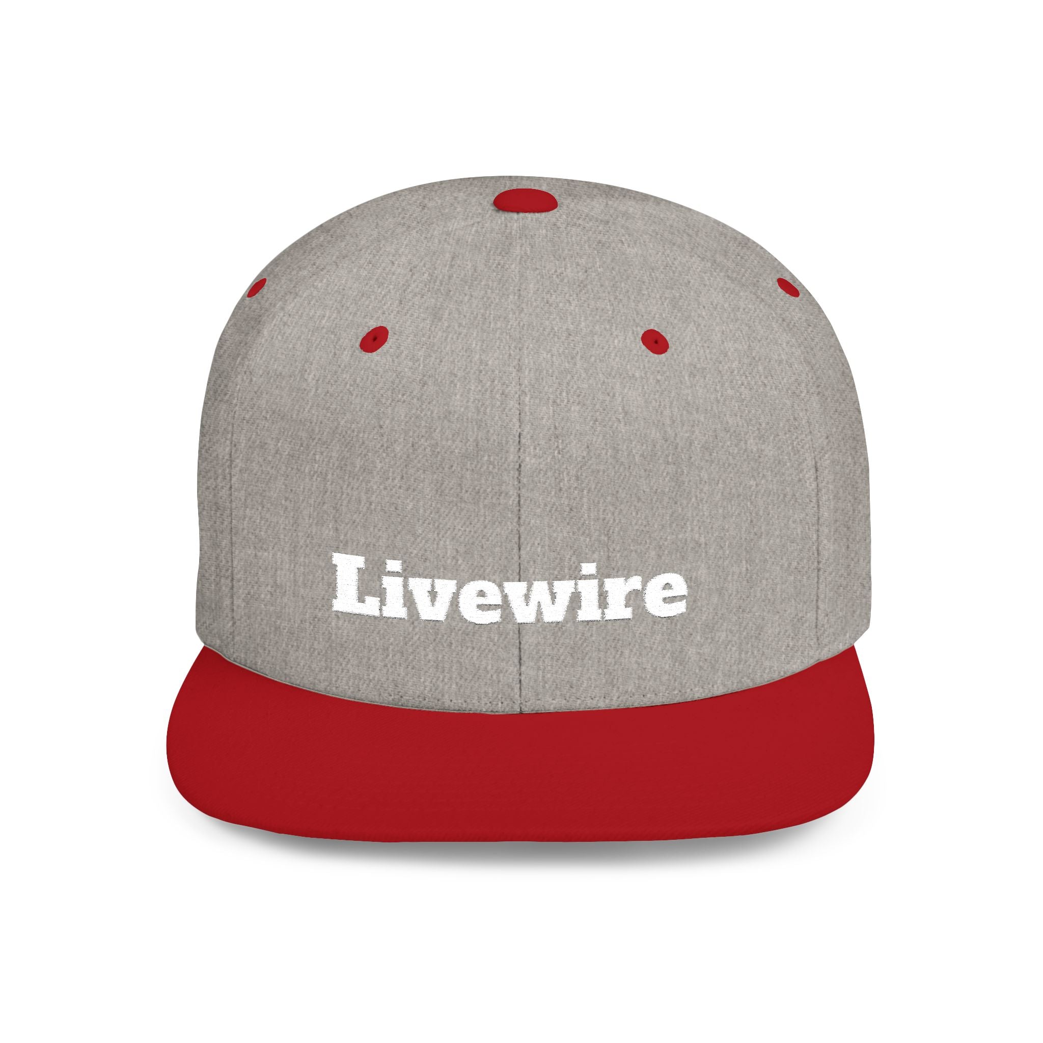 Livewire Flat Bill Snapback Hat | Stylish Casual Cap for Everyday Wear, Perfect for Festivals, Sports, and Street Style