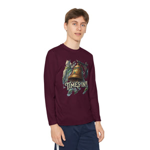 Times In!! Youth Long Sleeve Tee — Vintage Bell Graphic