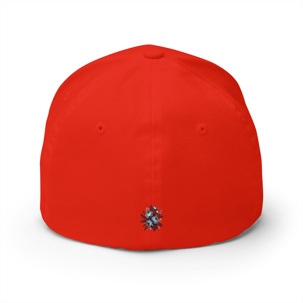 Serenity Embroidered Cap — Floral Calm Baseball Hat