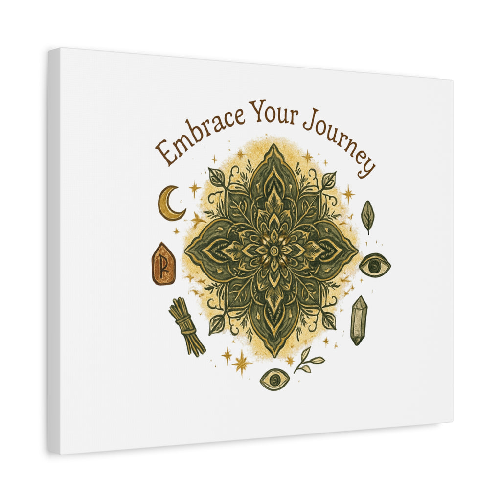 Embrace Your Journey Mandala Canvas | Matte Stretched Wall Art