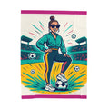 Velveteen Blanket, Hip Soccer Mom Design, Sports Fan Gift, Cozy Throw, Any Holiday Present, Soft Bedding, Mom Gift, Soccer Mom, Sports Mom