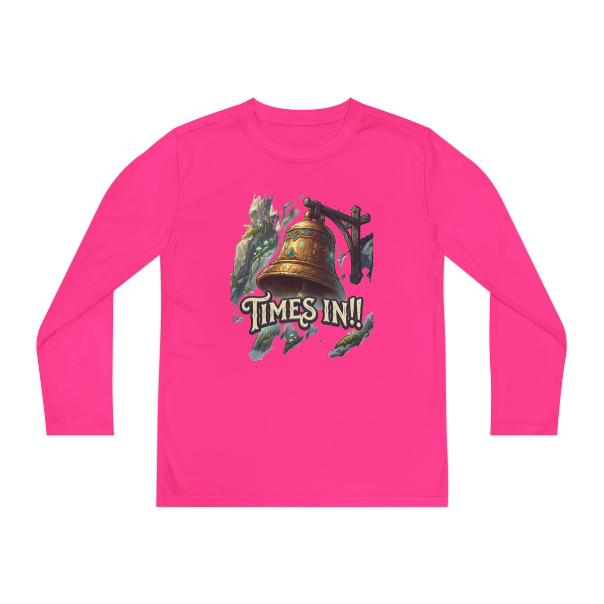 Times In!! Youth Long Sleeve Tee — Vintage Bell Graphic