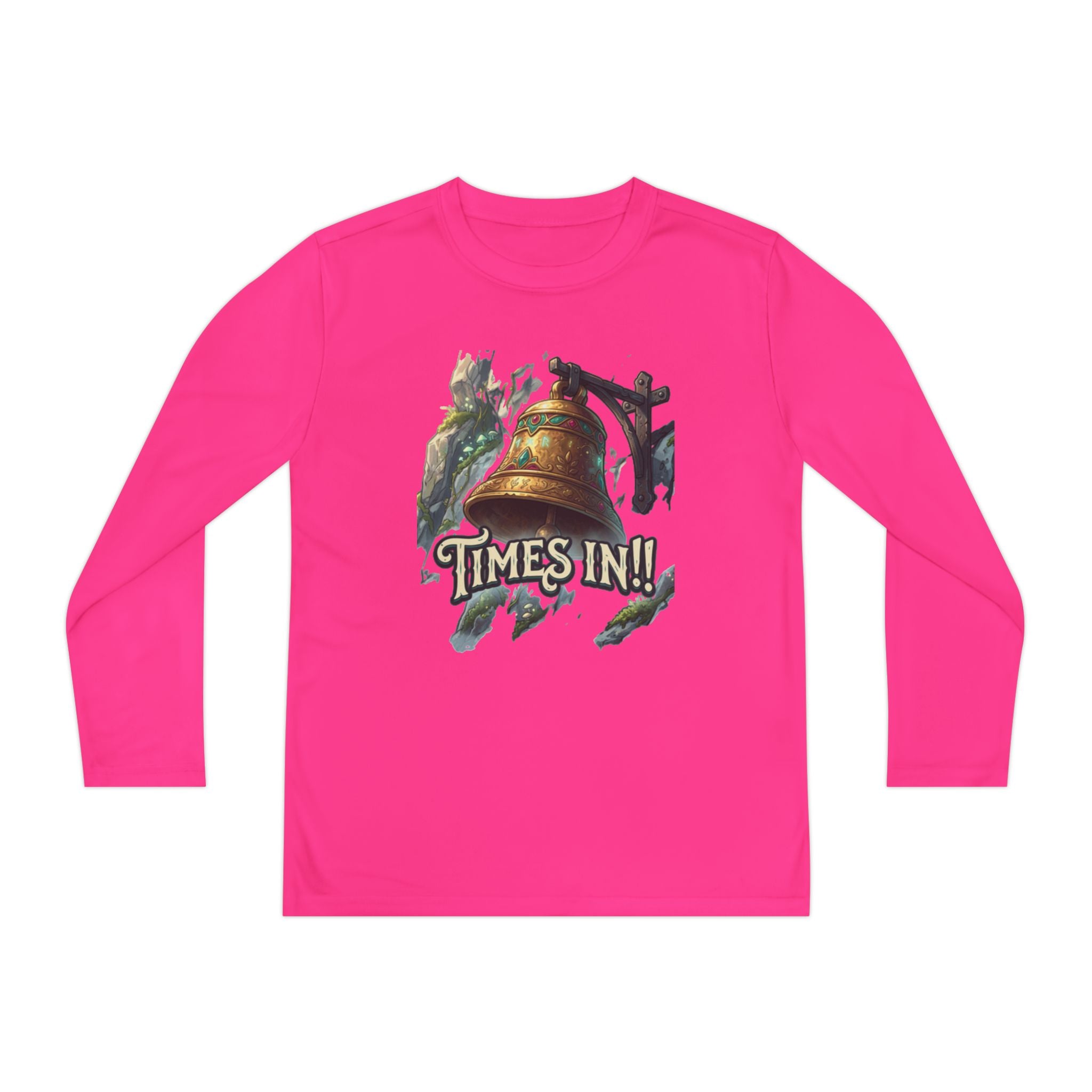 Times In!! Youth Long Sleeve Tee — Vintage Bell Graphic