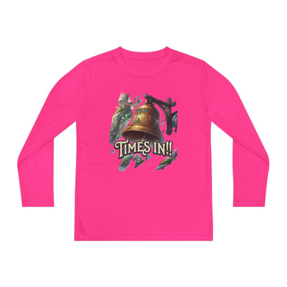 Times In!! Youth Long Sleeve Tee — Vintage Bell Graphic