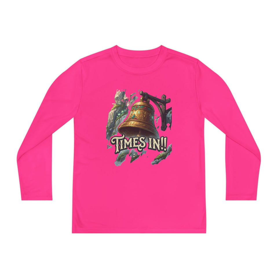 Times In!! Youth Long Sleeve Tee — Vintage Bell Graphic