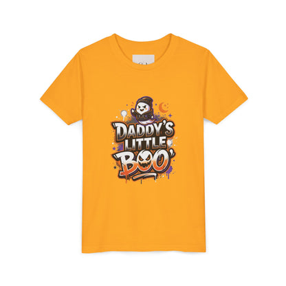 Youth Halloween Tee — “Daddy’s Little Boo” / “Spooky &amp; Unbothered” Kids Costume Shirt