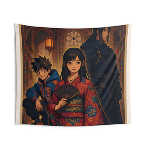 Japanese-Inspired Wall Tapestry - Anime Lover Gift, Cozy Aesthetic Home Decor, Living Room Wall Hanging, Indoor Tapestries, Bohemian