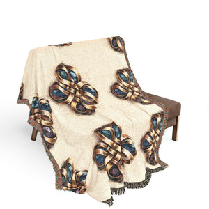 CartersLog Gemstone Woven Cotton Throw Blanket – Colorful Boho Home Decor, 3 Sizes
