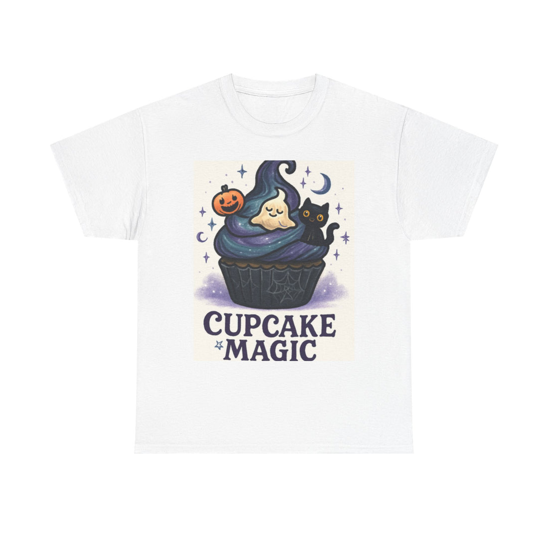 Adult Spooky Scary Cupcake T-Shirt | Cute Halloween Tee