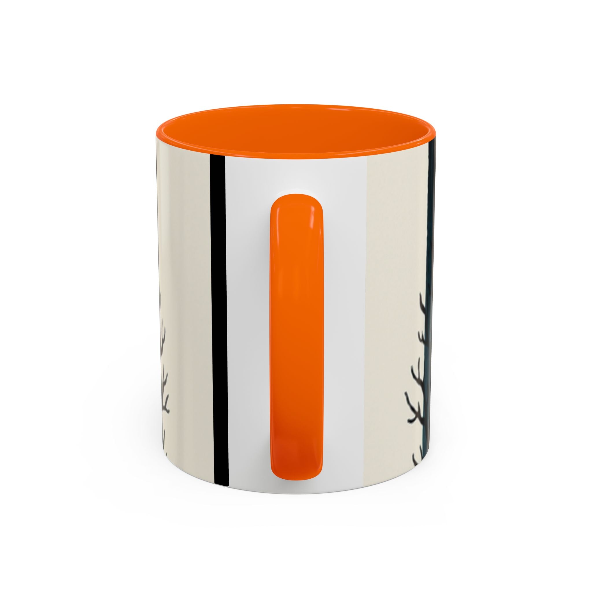 Cozy October Fright Night Accent Coffee Mug — Autumn Vibe Ceramic (11/15 oz)