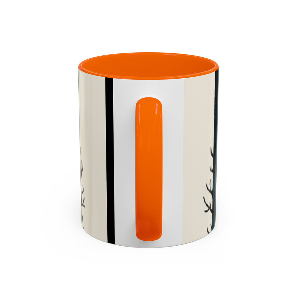CartersLog Cozy October Fright Night Accent Coffee Mug – 11oz & 15oz Autumn Halloween Ceramic Cup