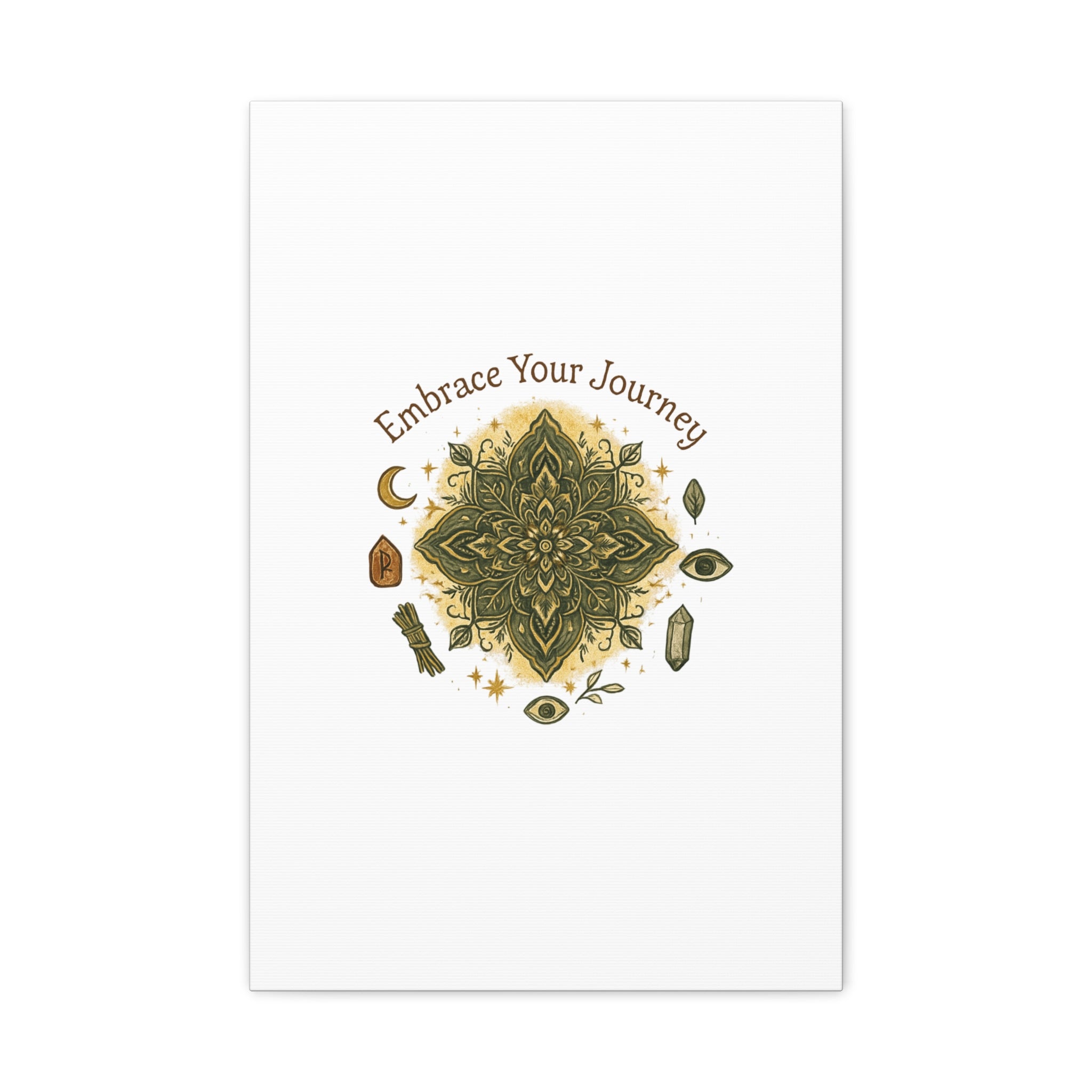 Embrace Your Journey Mandala Canvas | Matte Stretched Wall Art