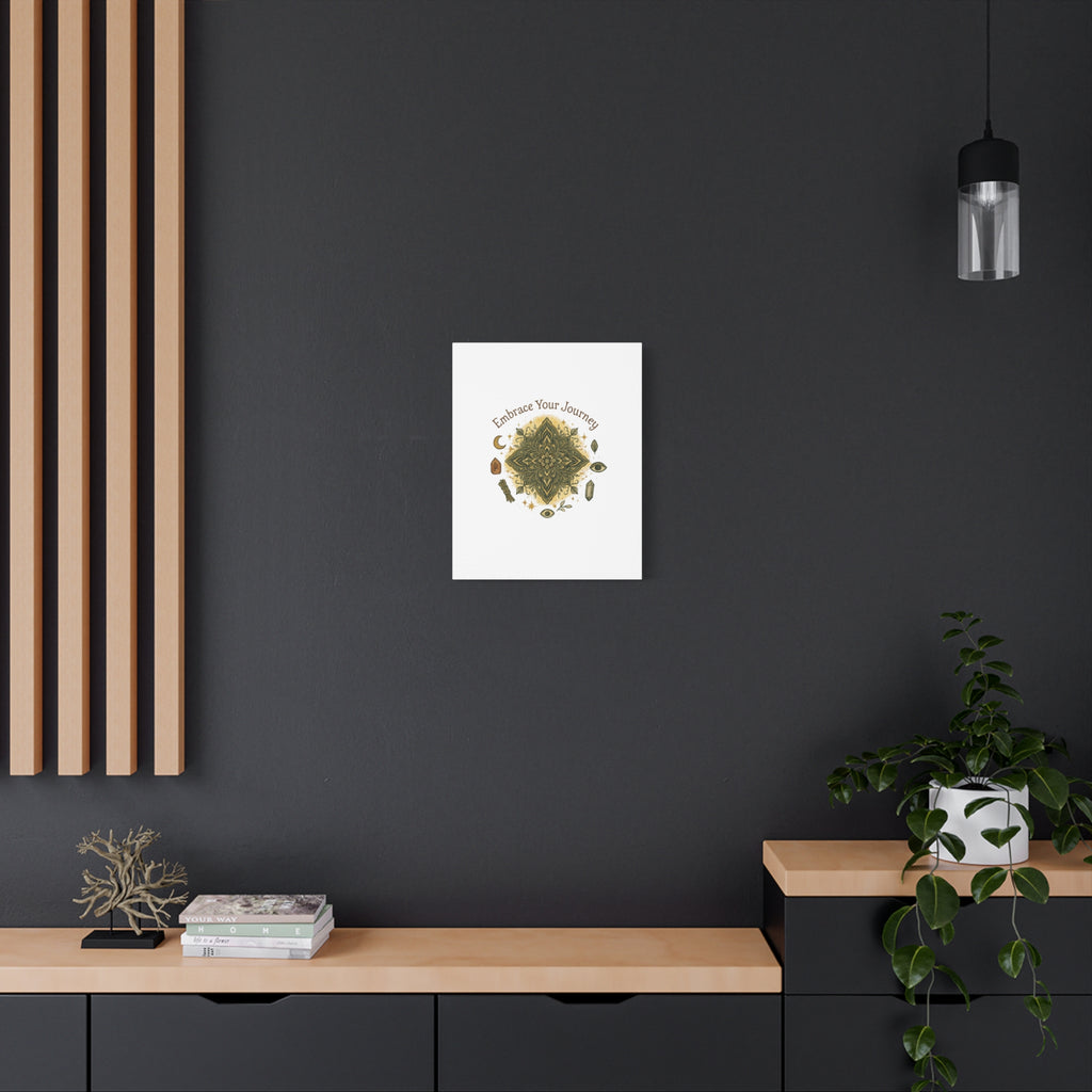Embrace Your Journey Mandala Canvas | Matte Stretched Wall Art