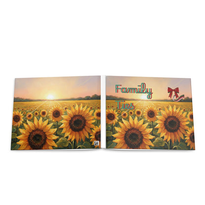 Family Ties Hardcover Photo Book — Sunflower Memory Keepsake