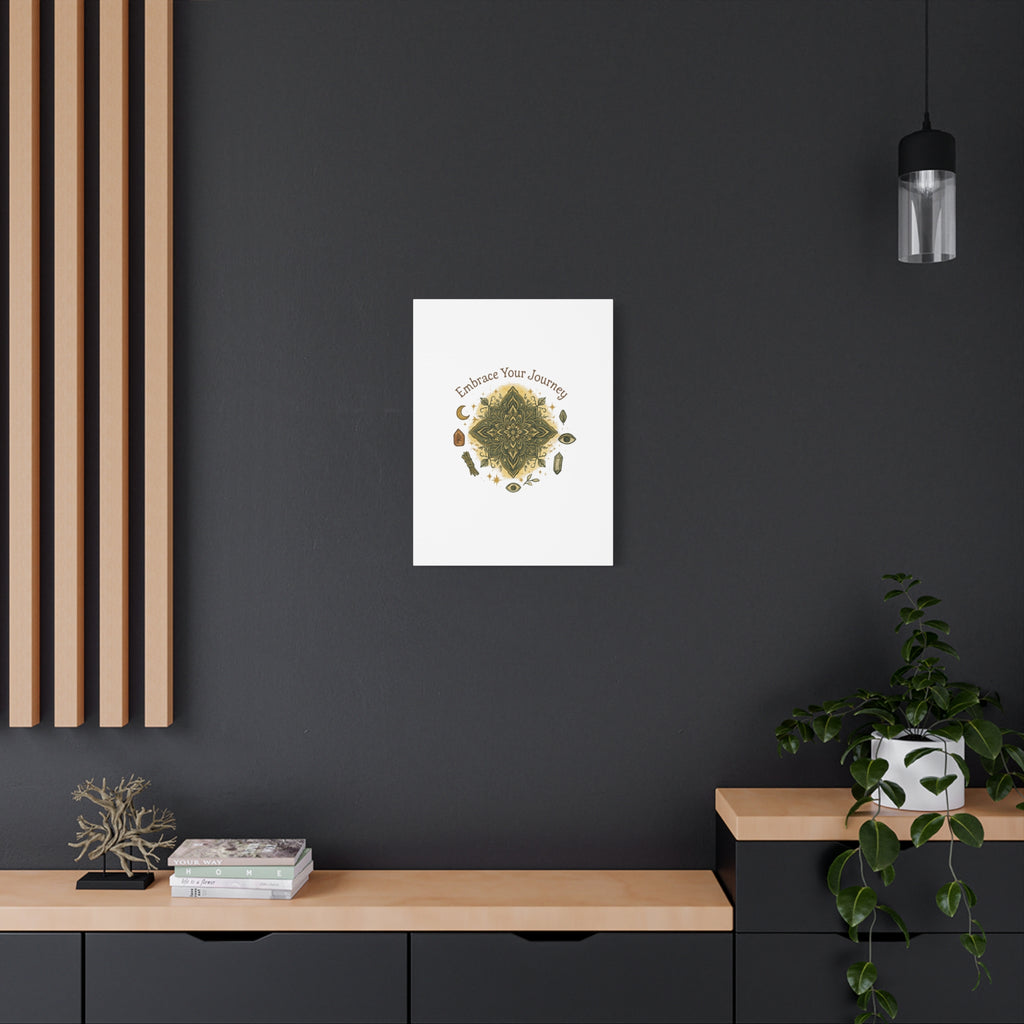Embrace Your Journey Mandala Canvas | Matte Stretched Wall Art