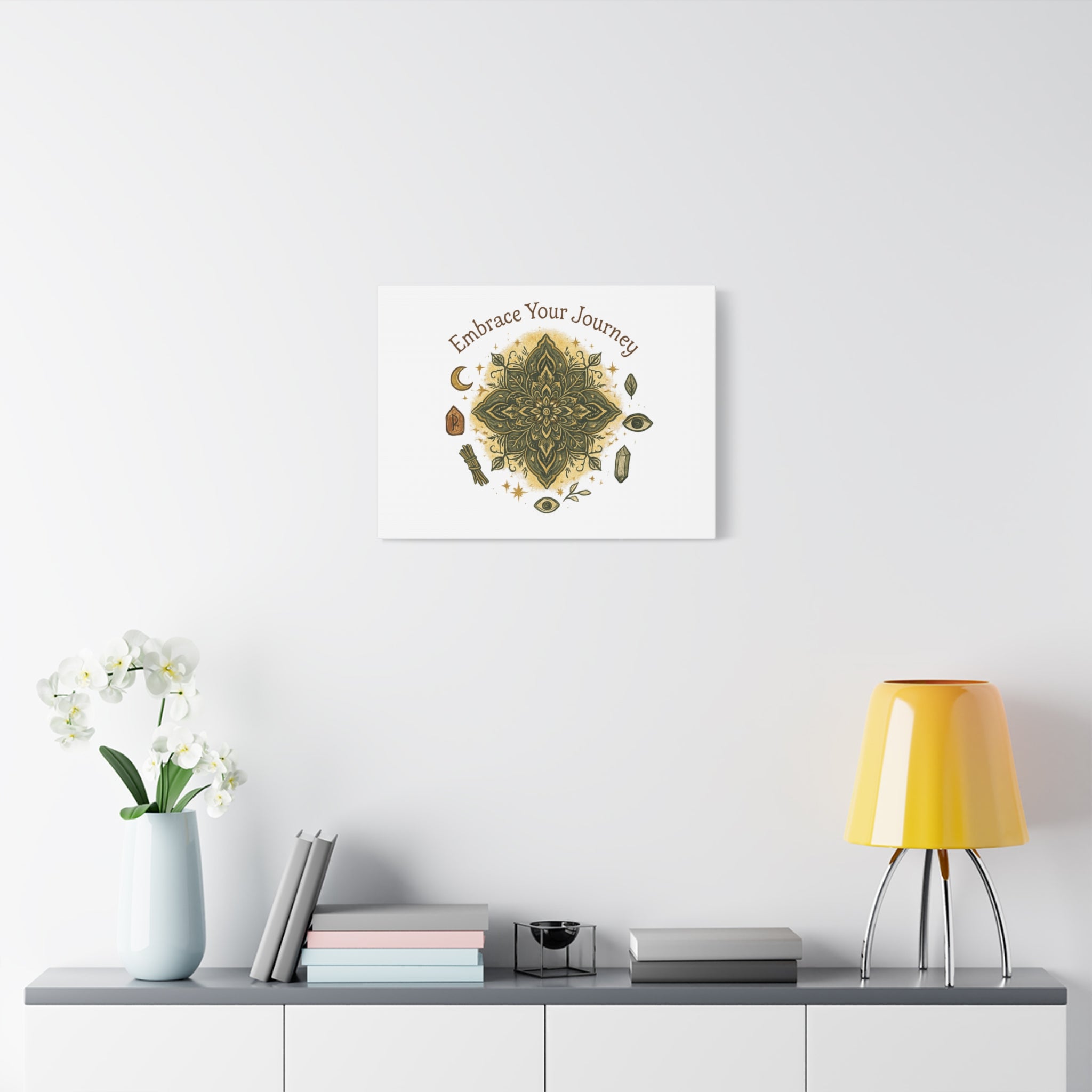 Embrace Your Journey Mandala Canvas | Matte Stretched Wall Art