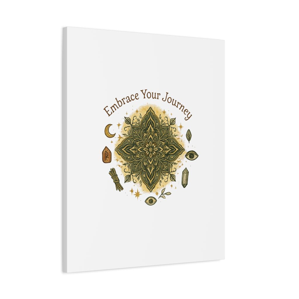 Embrace Your Journey Mandala Canvas | Matte Stretched Wall Art