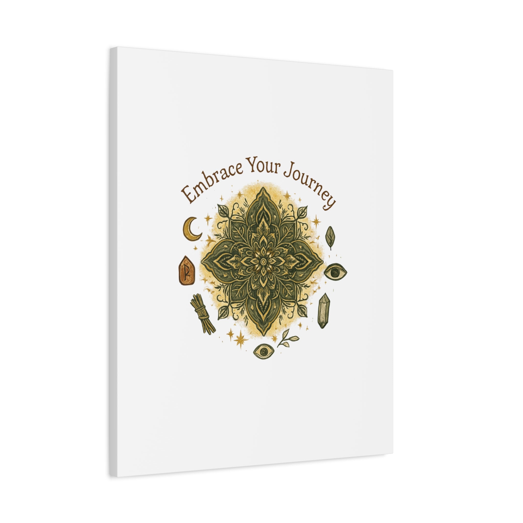 Embrace Your Journey Mandala Canvas | Matte Stretched Wall Art