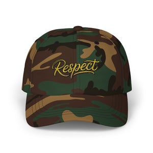 Respect Embroidered Dad Cap — Vintage Script Baseball Hat