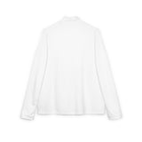 Green Floral Dragon Embroidery Quarter-Zip Pullover