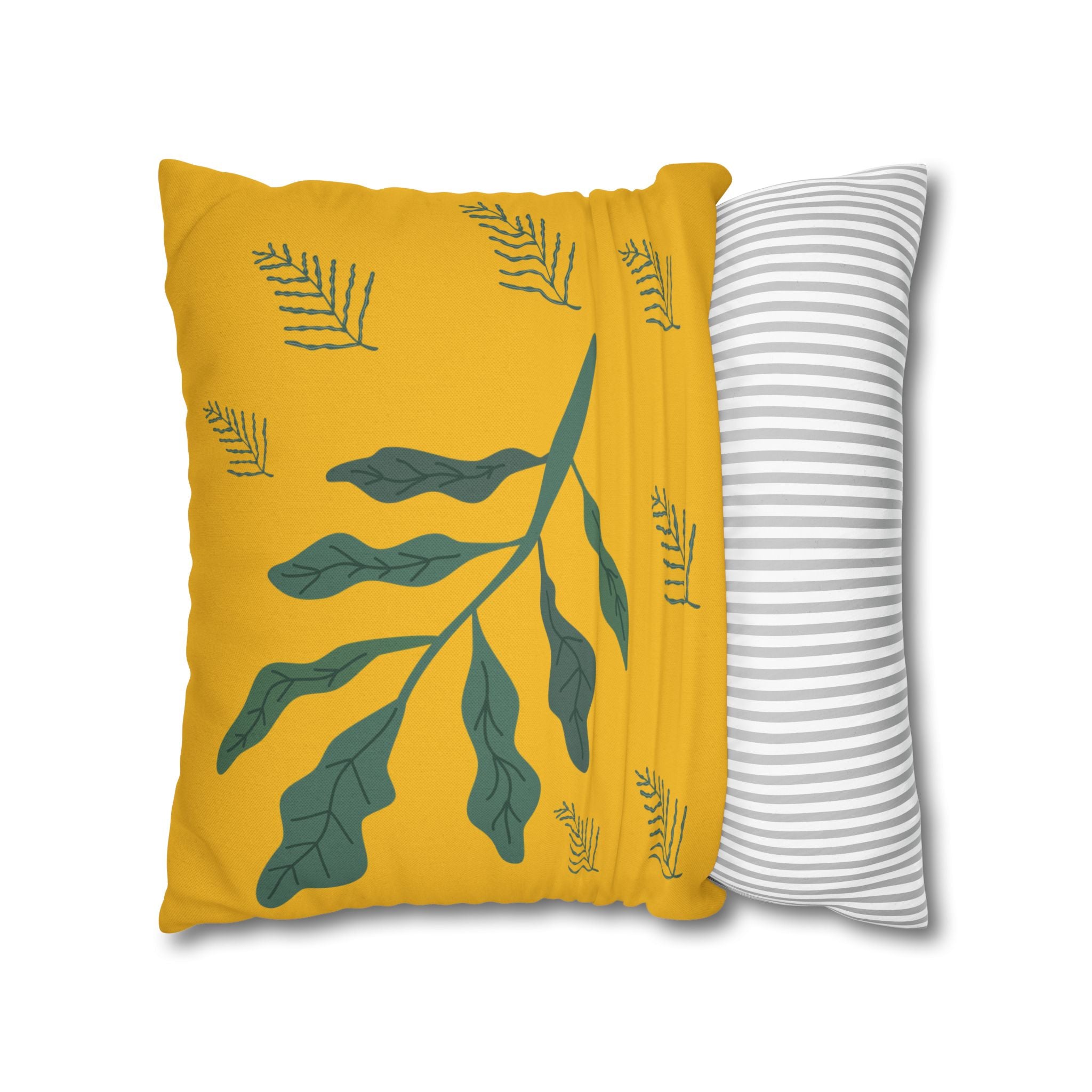 Vibrant Floral Square Pillowcase, Cozy Home Decor, Gift, Bedroom Accent, Spring Interior, Flower Cushion Cover