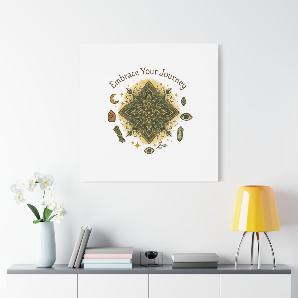Embrace Your Journey Mandala Canvas | Matte Stretched Wall Art