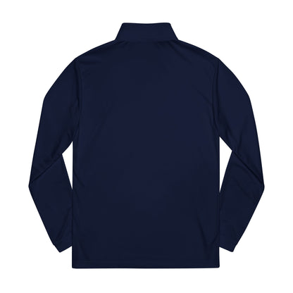 Embroidered Earth Patch Quarter-Zip Pullover