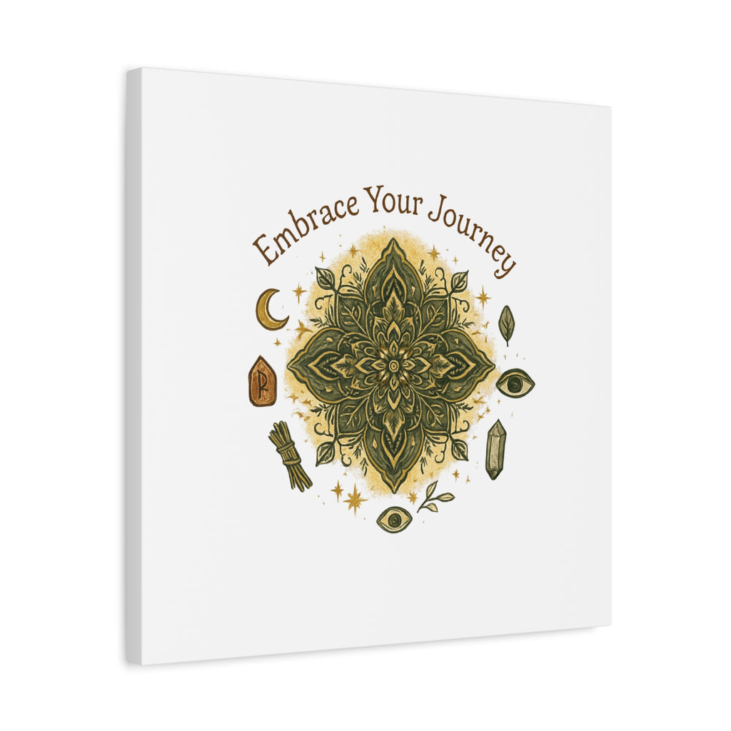 Embrace Your Journey Mandala Canvas | Matte Stretched Wall Art