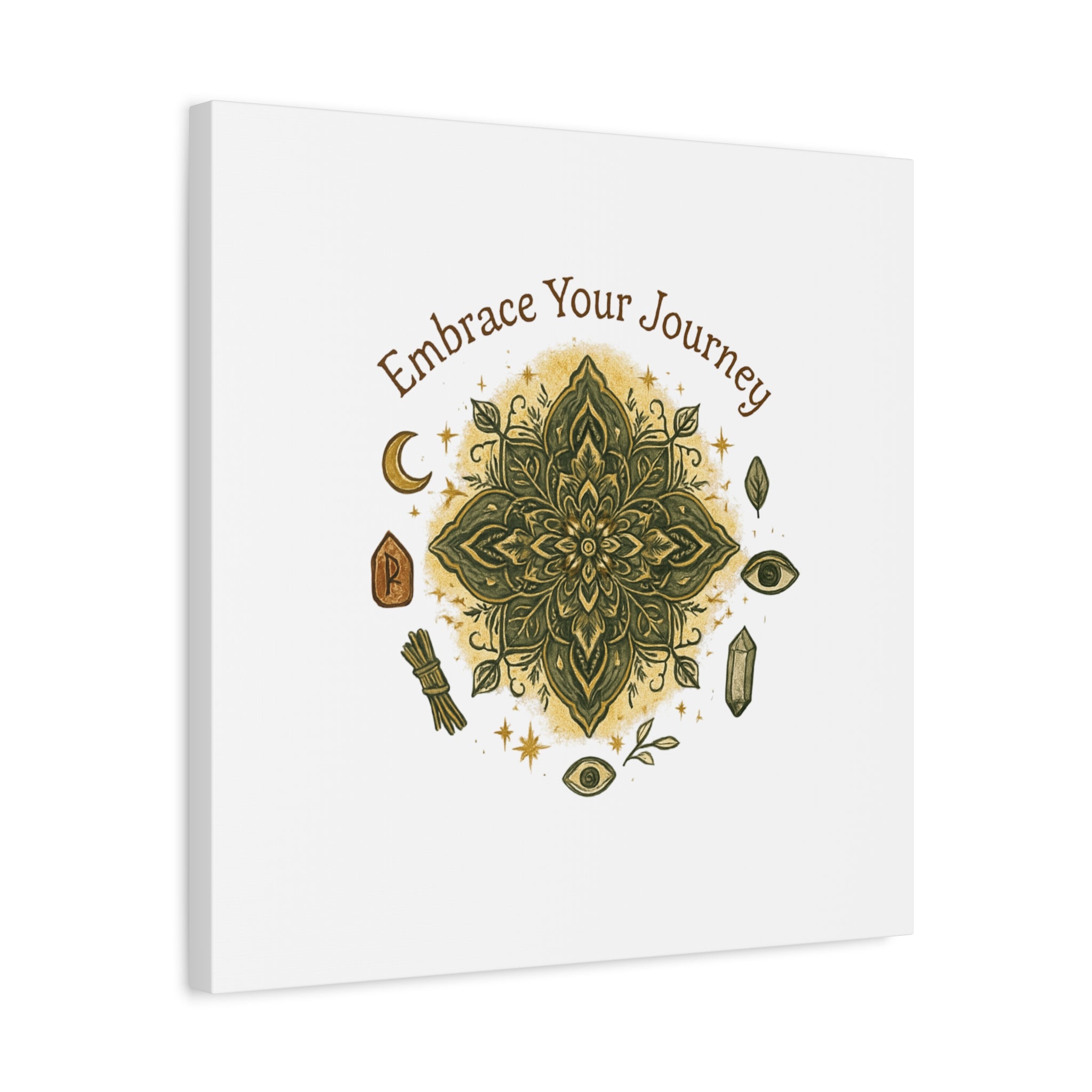 Embrace Your Journey Mandala Canvas | Matte Stretched Wall Art
