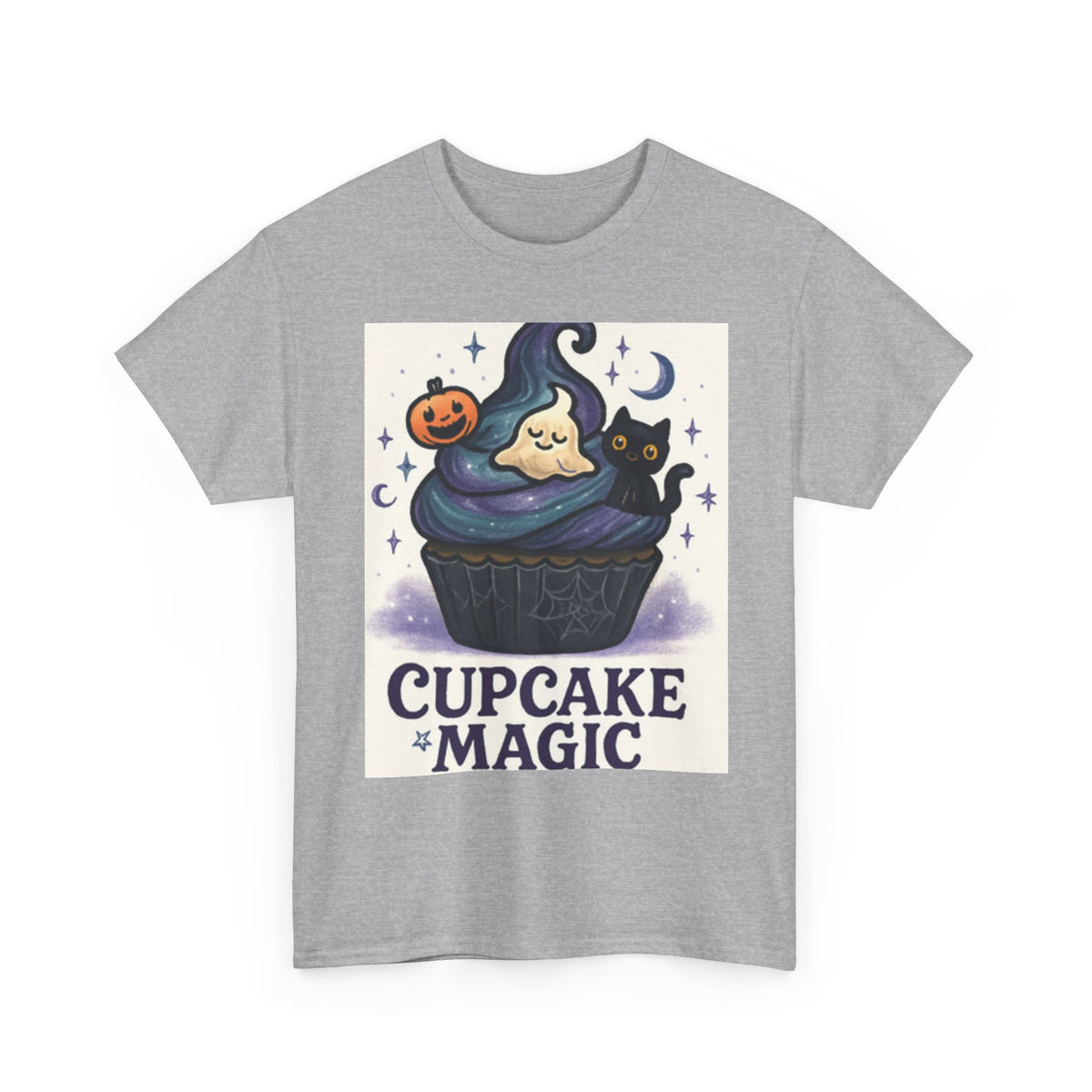 Adult Spooky Scary Cupcake T-Shirt | Cute Halloween Tee