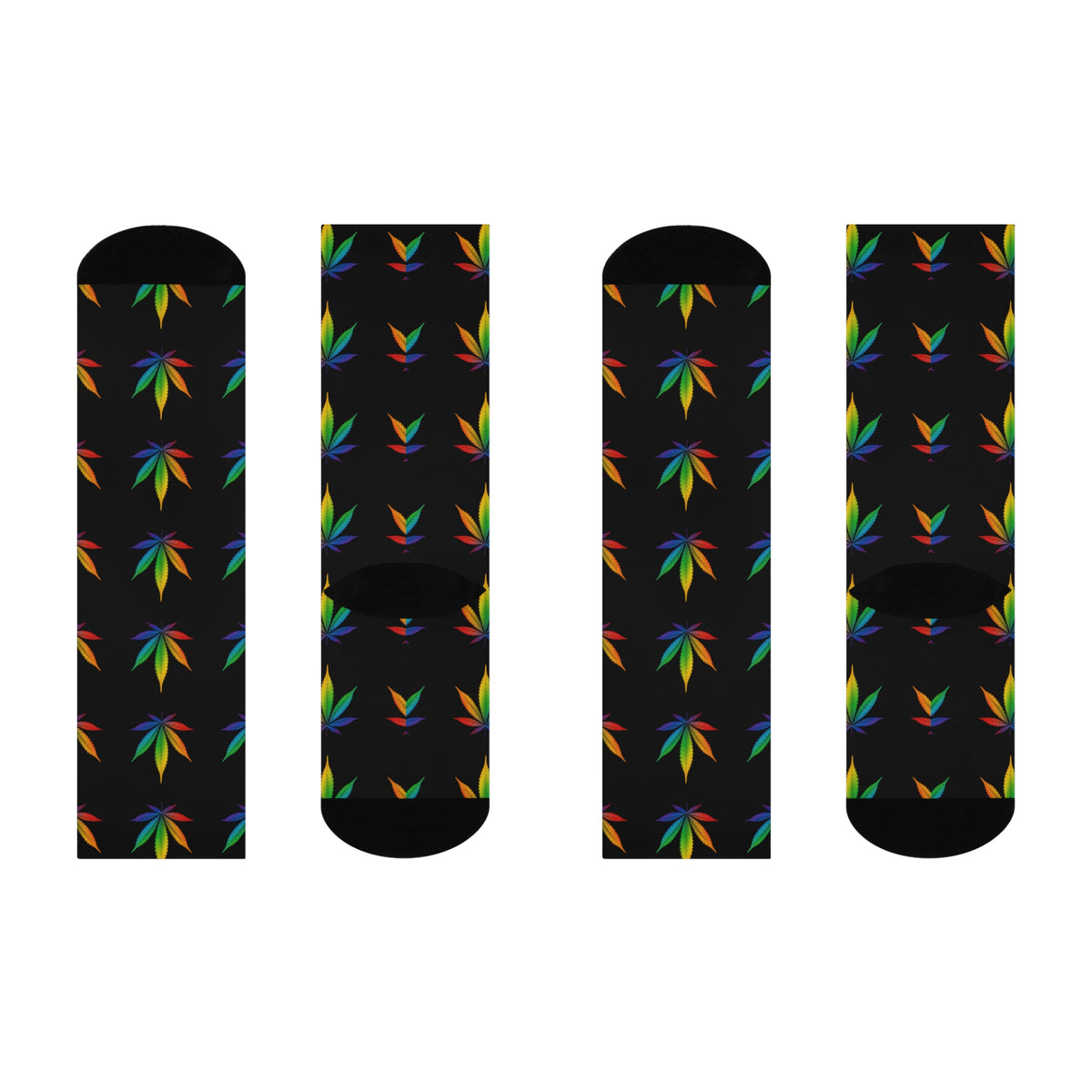 Mary Jane Cushion Crew Socks | Black Mary Jane Print Crew Socks