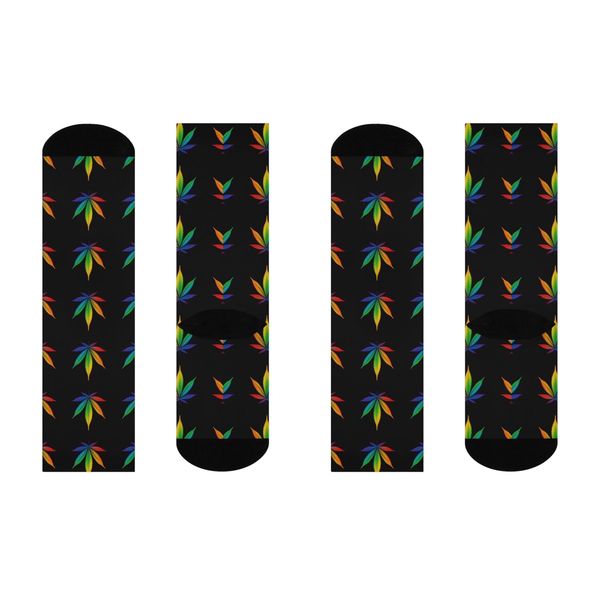 Mary Jane Cushion Crew Socks | Black Mary Jane Print Crew Socks