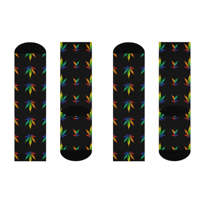Mary Jane Cushion Crew Socks | Black Mary Jane Print Crew Socks