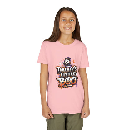 Youth Halloween Tee — “Daddy’s Little Boo” / “Spooky &amp; Unbothered” Kids Costume Shirt