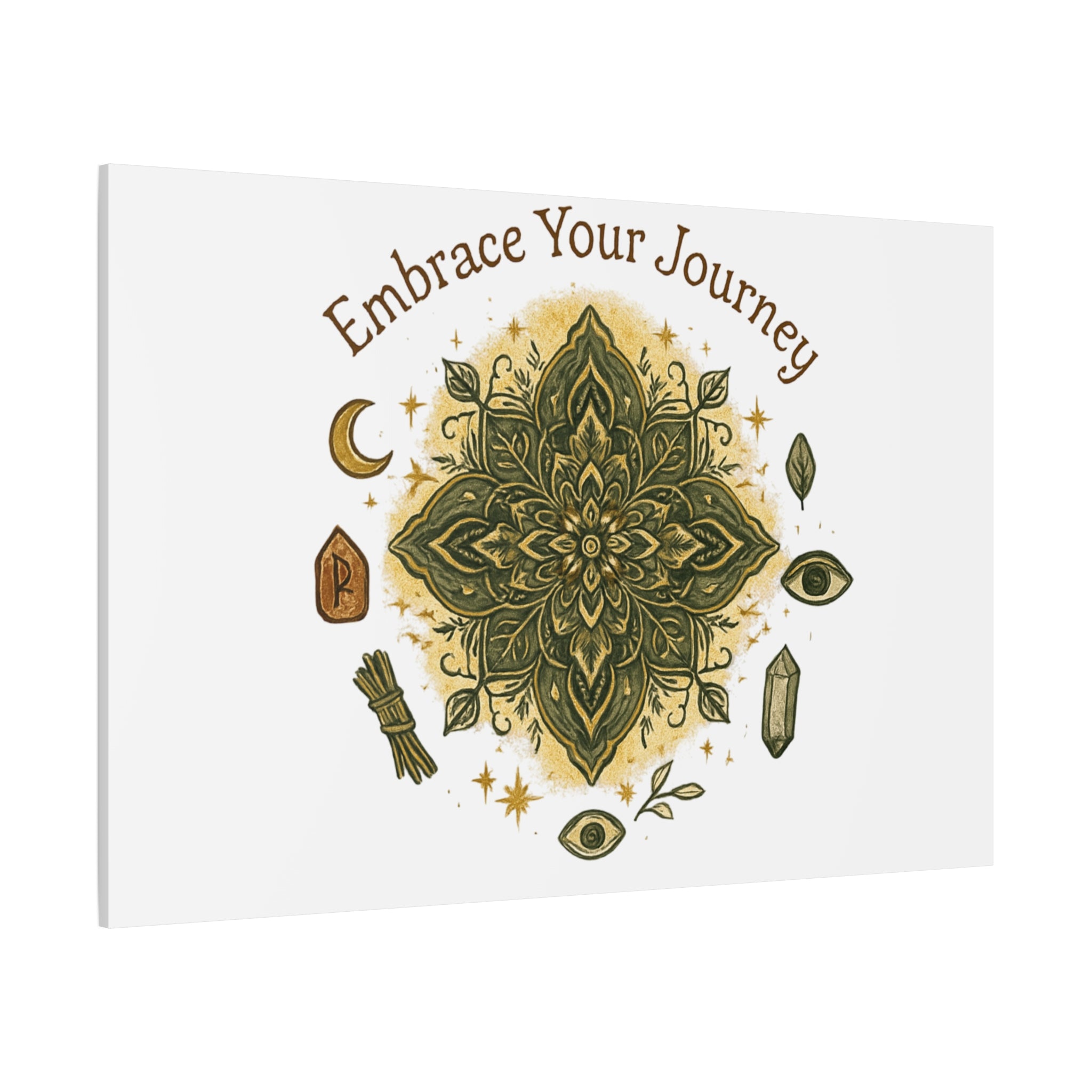 Embrace Your Journey Mandala Canvas | Matte Stretched Wall Art
