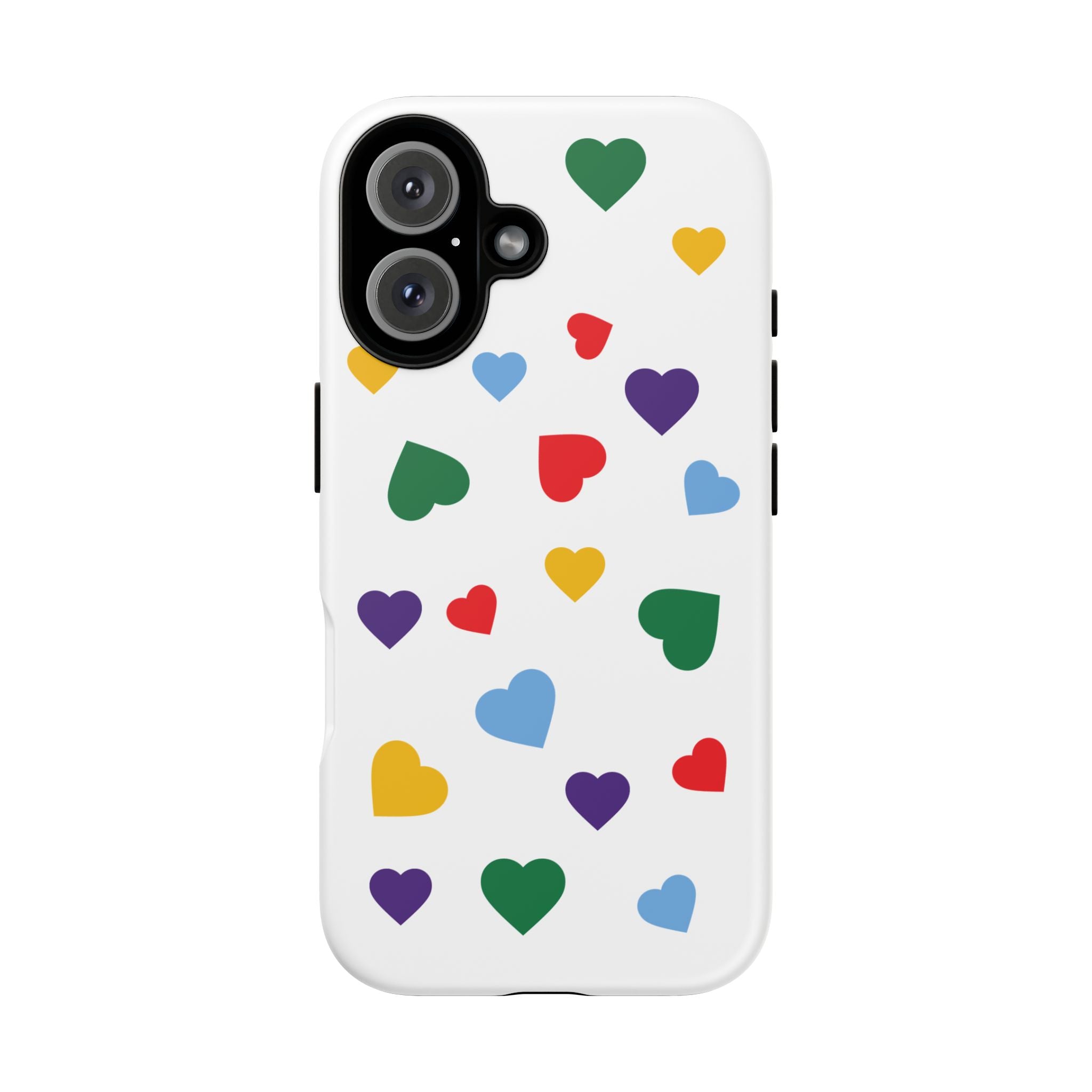 Rainbow Hearts Phone Case | Tough Cases, Spring Vibe, Trendy Accessories