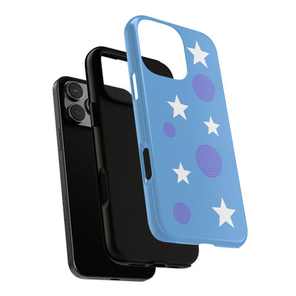 Trendy Phone Case, Stylish Phone Cover, Protective Phone Shell, Unique Phone Accessory, Gift for Her, Star and Swirl Design