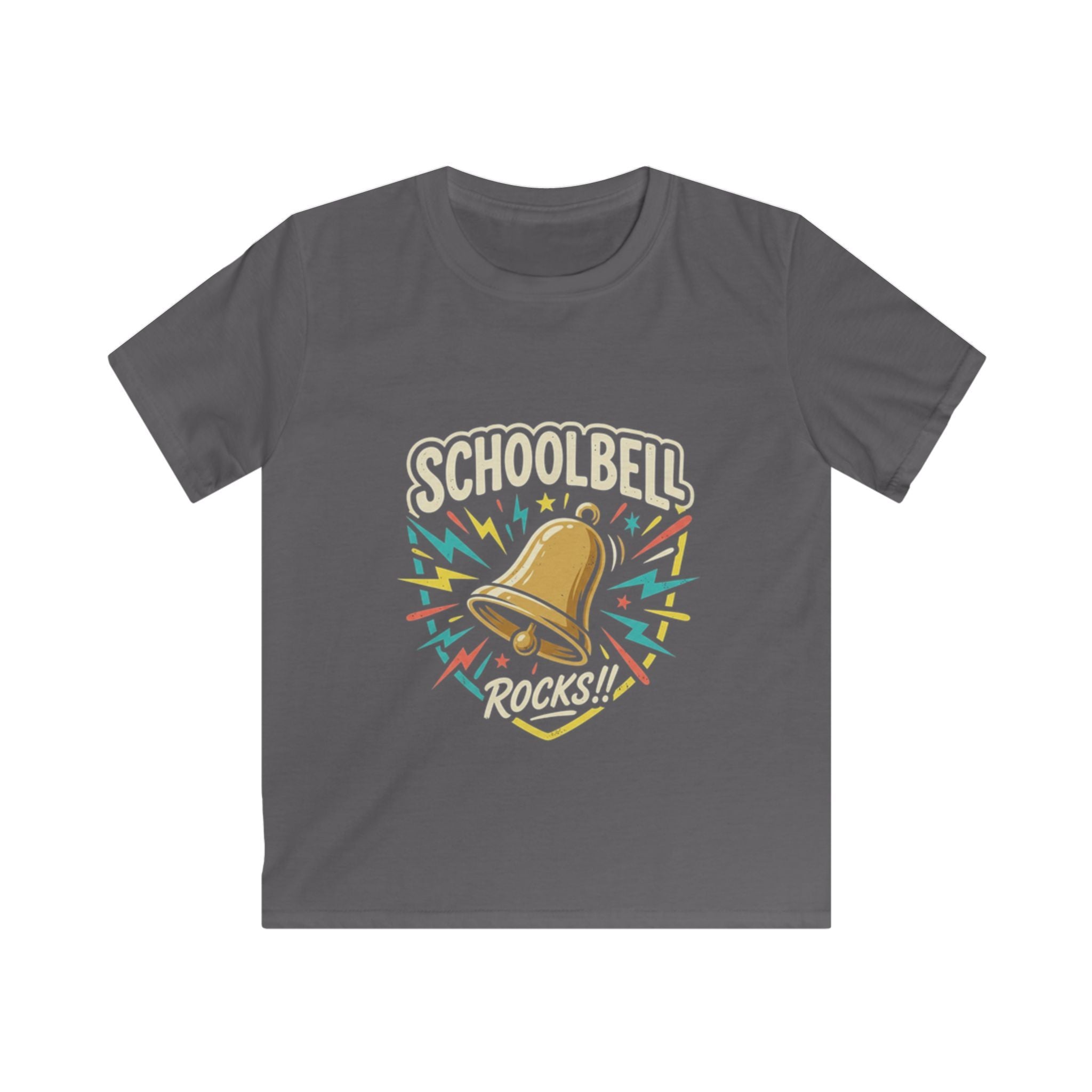 Kids Tee — "Schoolbell Rocks" Back-to-School Graphic T‑Shirt