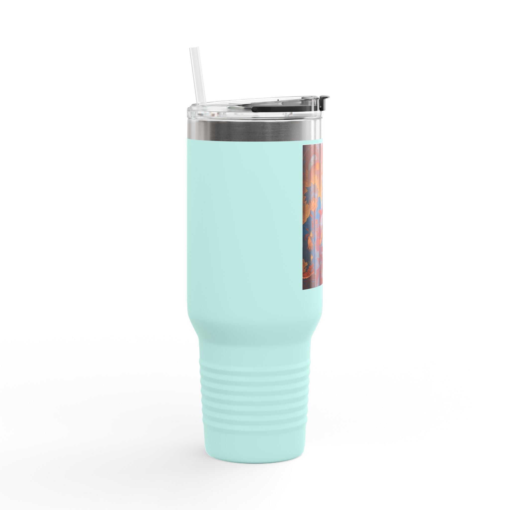 Adventure Insulated Travel Mug, 40oz - Vibrant Coffee Lover Gift, Thermal Outdoor Travel Accessory, Personalized Hydration, Drink Holder