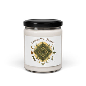 CartersLog Mandala Soy Candle 9oz – Meditation Home Decor, Multiple Scents
