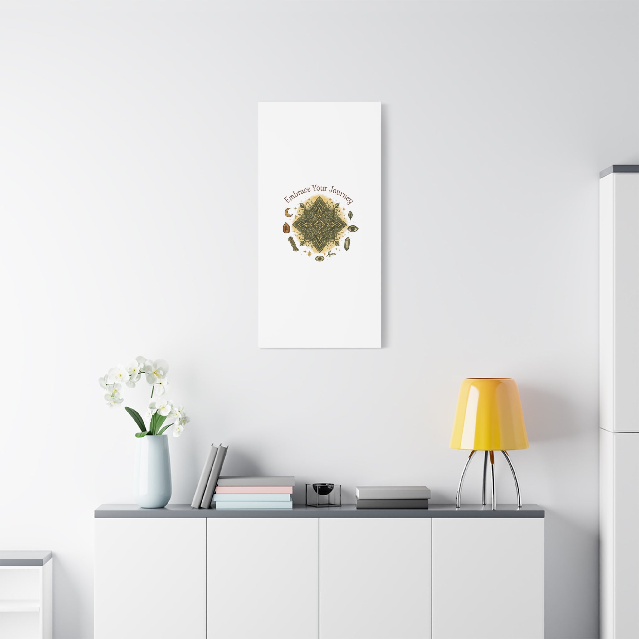 Embrace Your Journey Mandala Canvas | Matte Stretched Wall Art