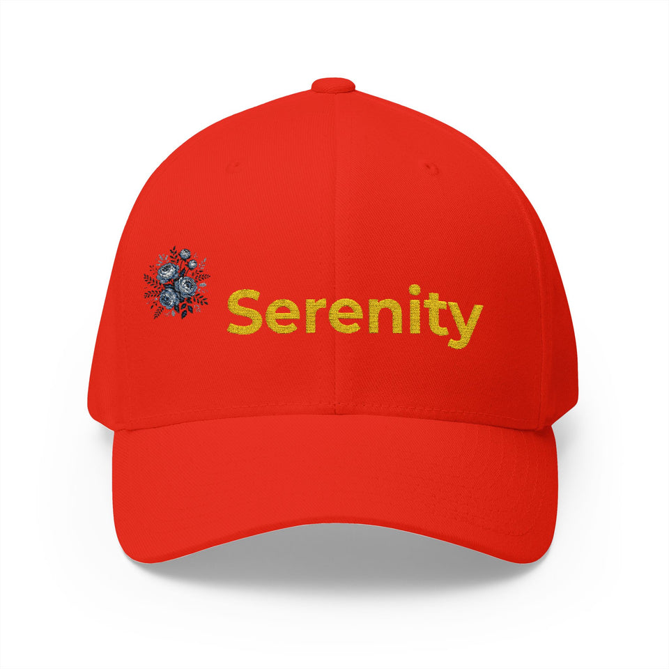 Embroidered Floral Baseball Cap — Serenity Calm Hat