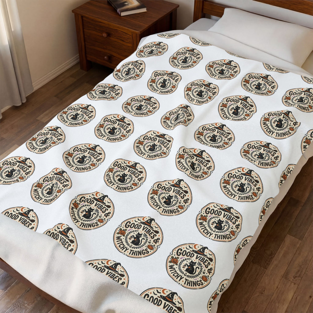 Good Vibes Velveteen Plush Blanket