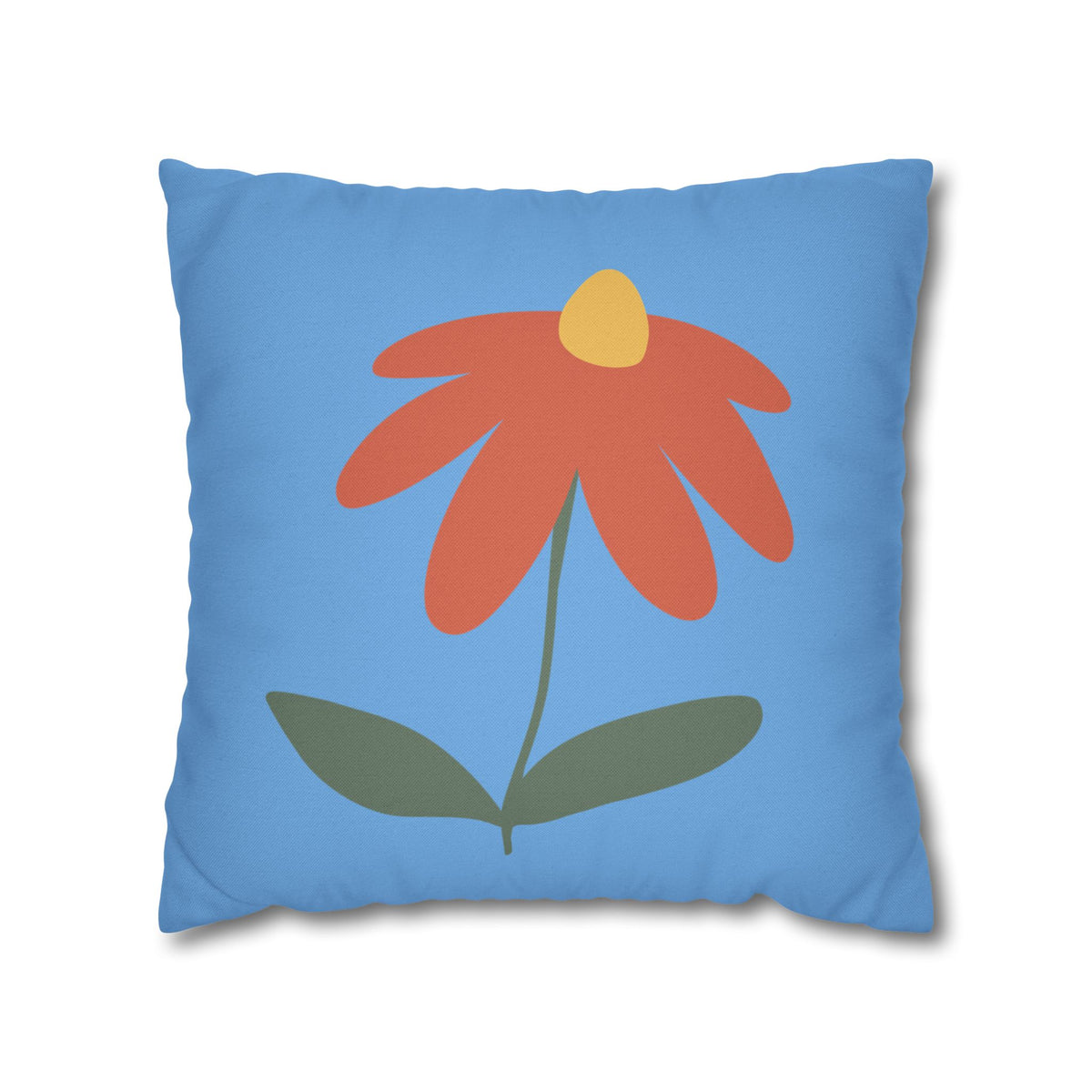 Vibrant Floral Square Pillowcase, Cozy Home Decor, Gift, Bedroom Accent, Spring Interior, Flower Cushion Cover