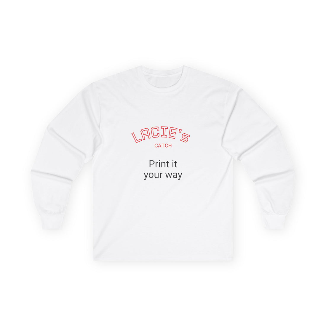 Customizable Long Sleeve Tee for Personalized Style, Gift for Friends, Unique Fashion, Casual Wear, Celebration Apparel, Statement T-Shirt