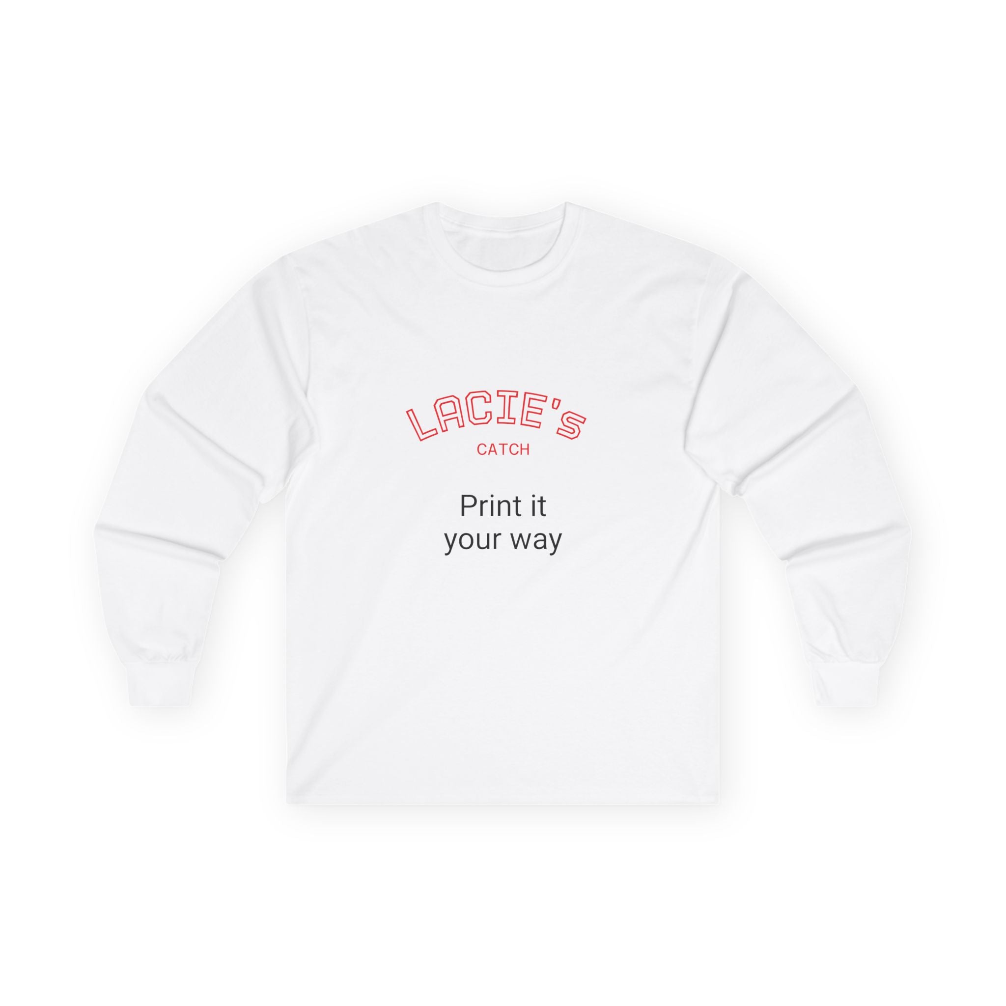 Customizable Long Sleeve Tee for Personalized Style, Gift for Friends, Unique Fashion, Casual Wear, Celebration Apparel, Statement T-Shirt