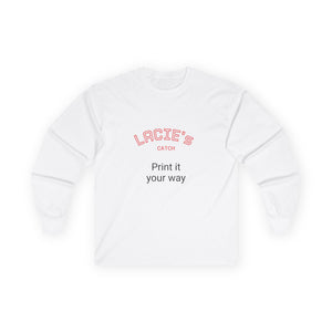 Customizable Long Sleeve Tee for Personalized Style, Gift for Friends, Unique Fashion, Casual Wear, Celebration Apparel, Statement T-Shirt