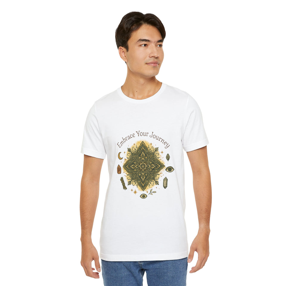 Boho Crystal Mandala T-Shirt — Embrace Your Journey Tee